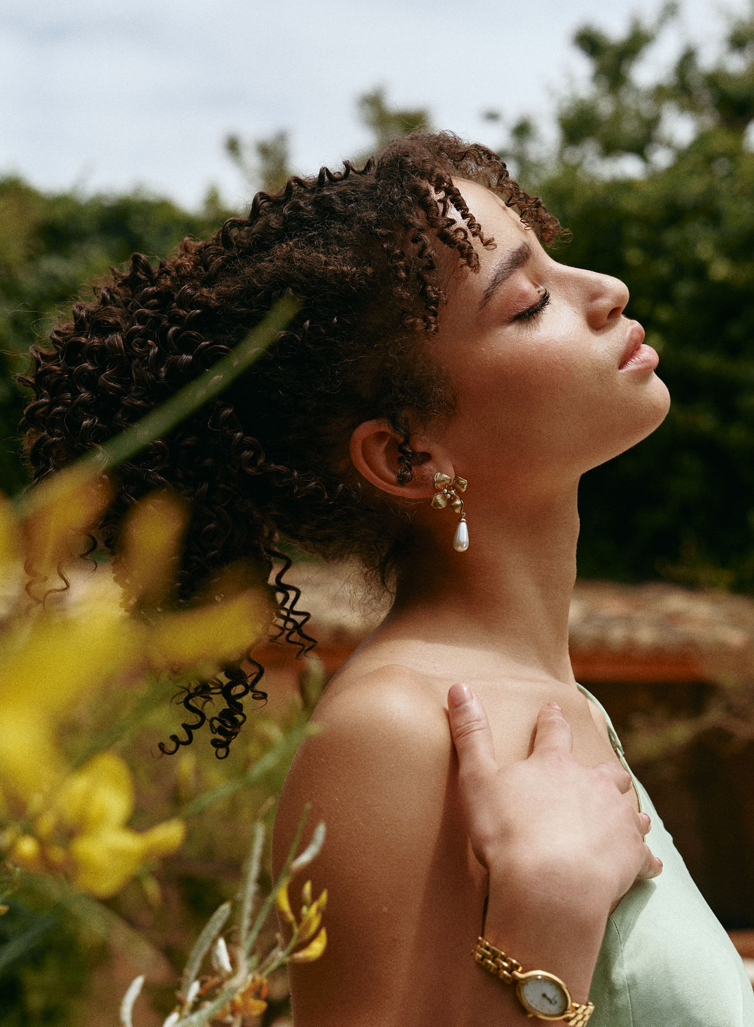 Blossom Shell Pearl Earrings