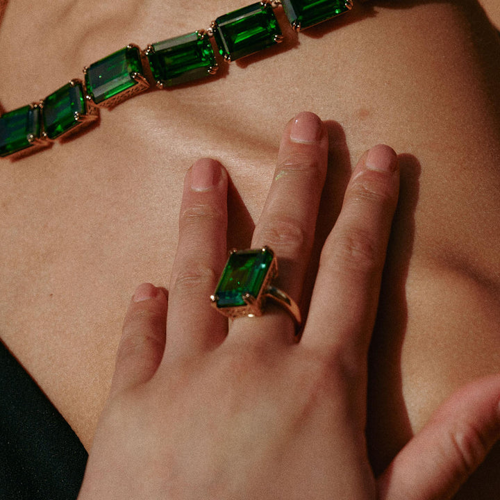 Lime Glow Ring