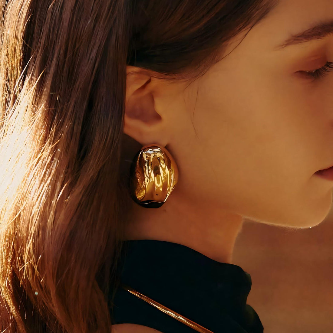 Lumina Orbit Earrings - Gold