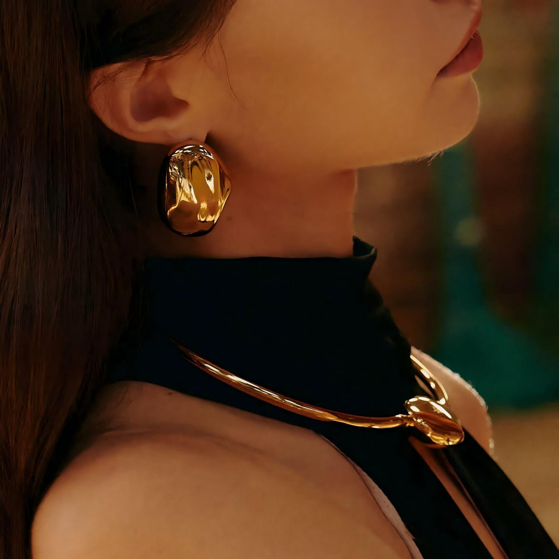 Lumina Orbit Earrings - Gold