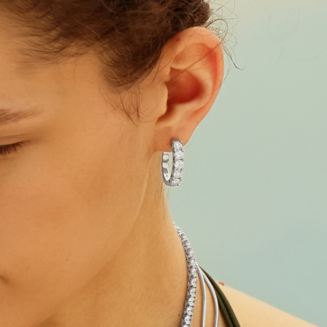 Roman Dusk Tennis Earrings