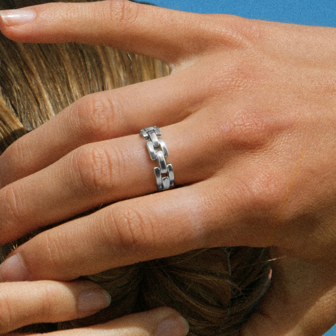 Bague Chaîne Rome - Doré