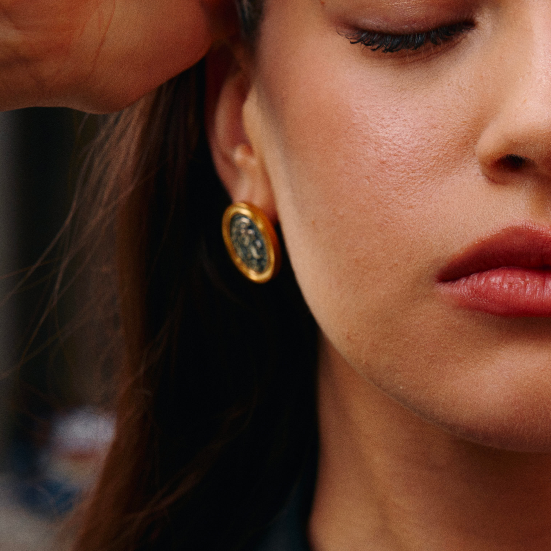 Ancient Coin Earrings