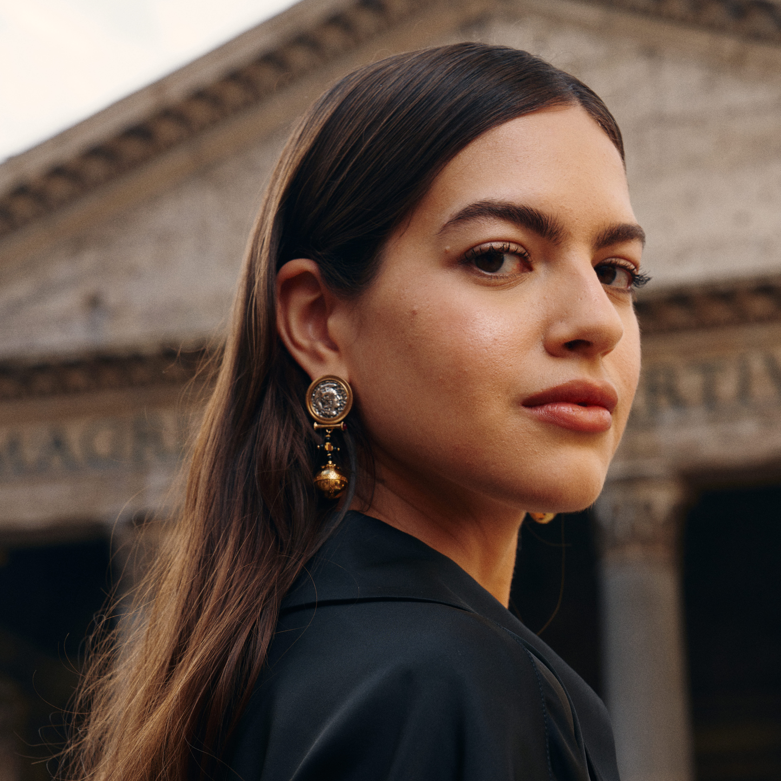 Globus Cruciger Coin Earrings