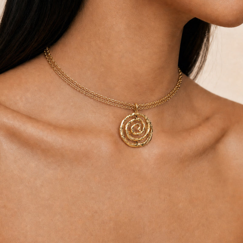 Eternal Spiral Round Pendant