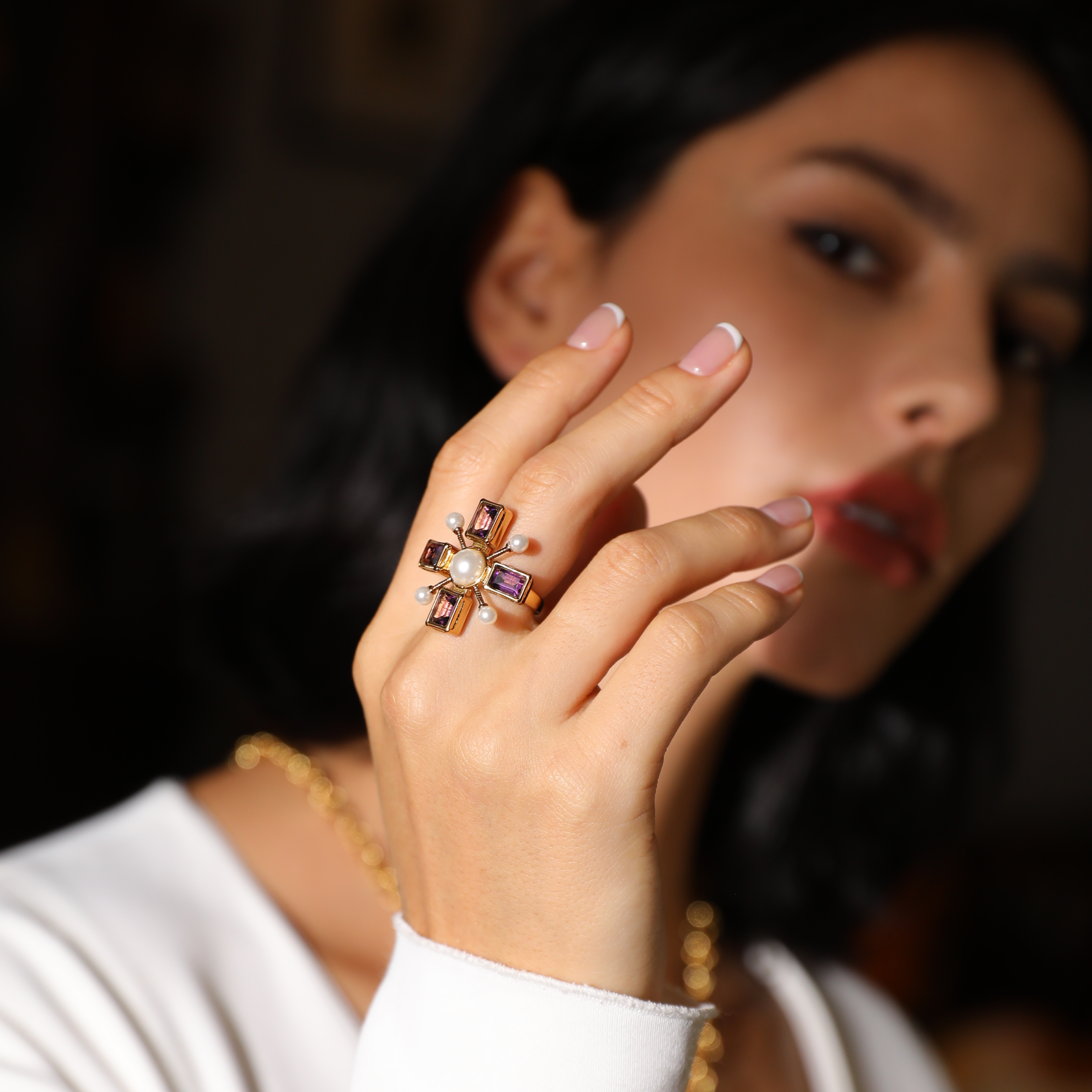 Byzantine Cross Ring - Adjustable