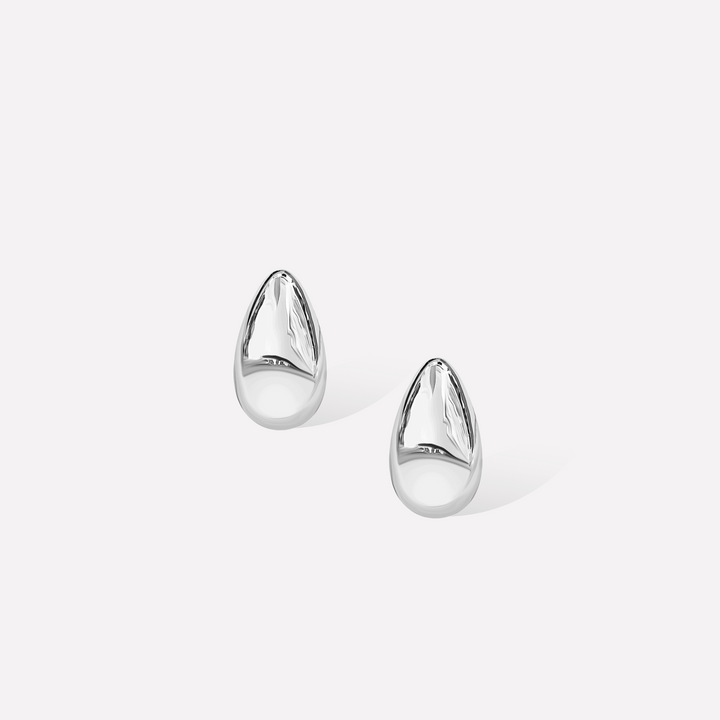 Drop Earrings - White Gold Plated