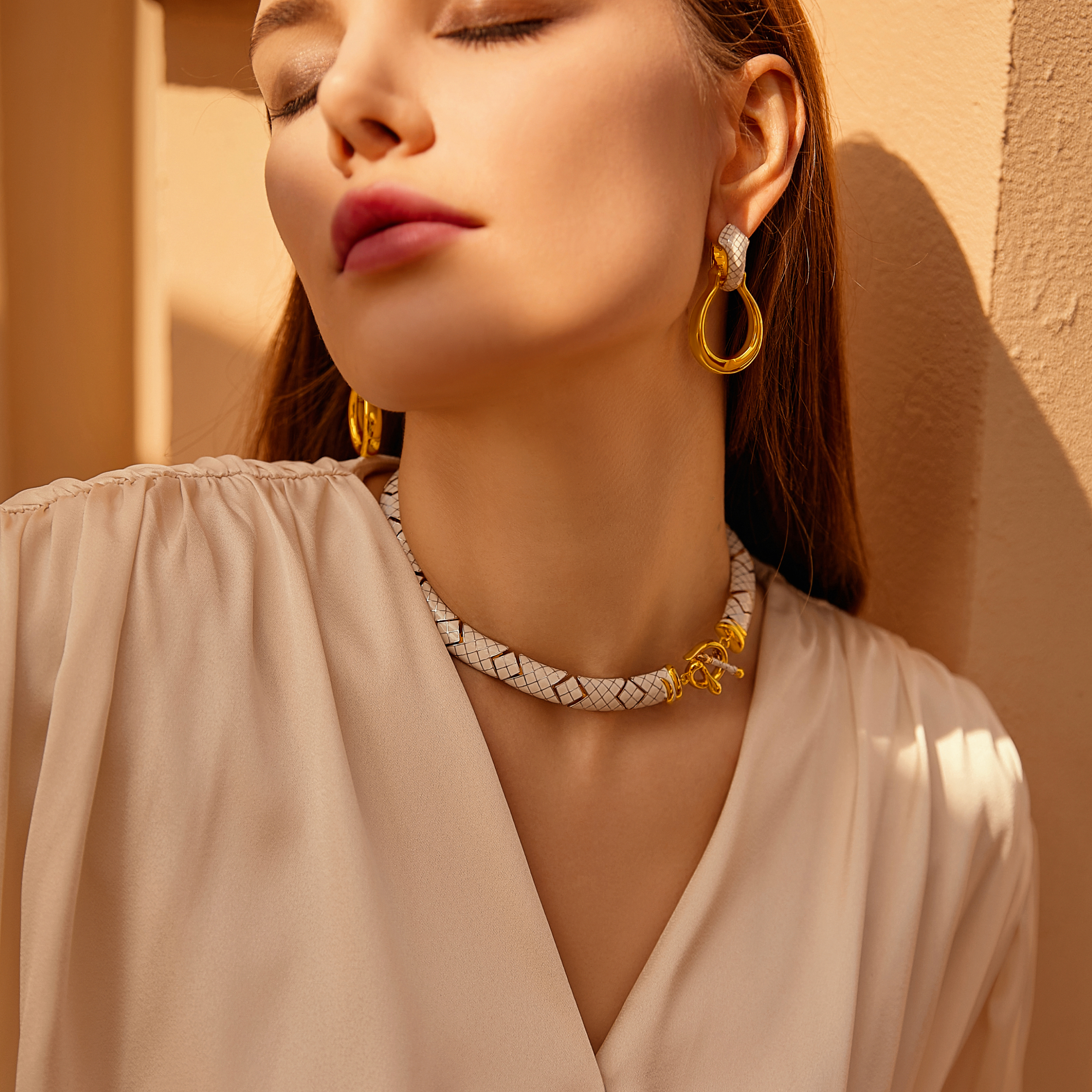 White Uraeus Necklace