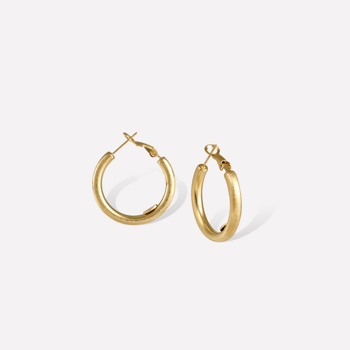 Retro Small Hoop Earrings