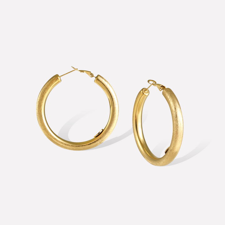 Retro Large Hoop Earrings