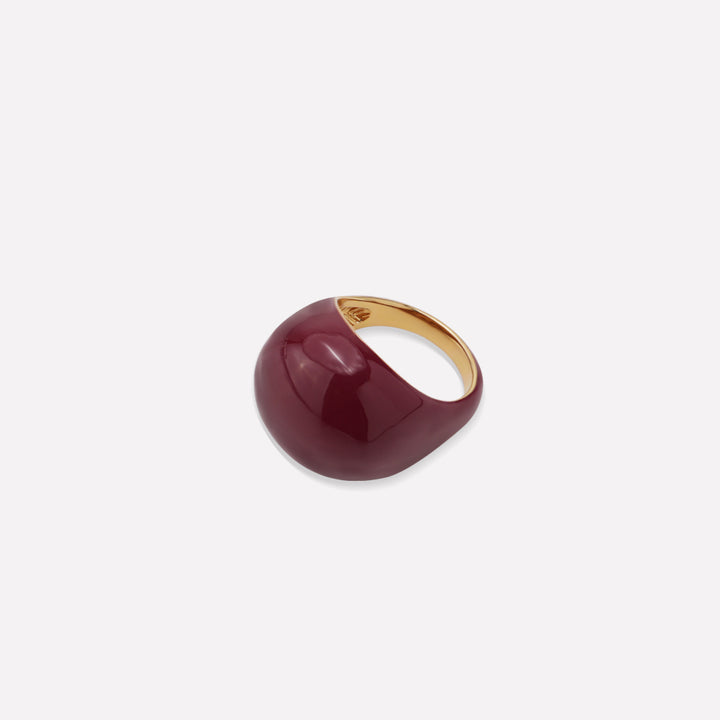 Crimson Orbit Ring