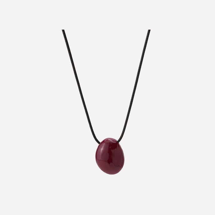 Crimson Orbit Necklace