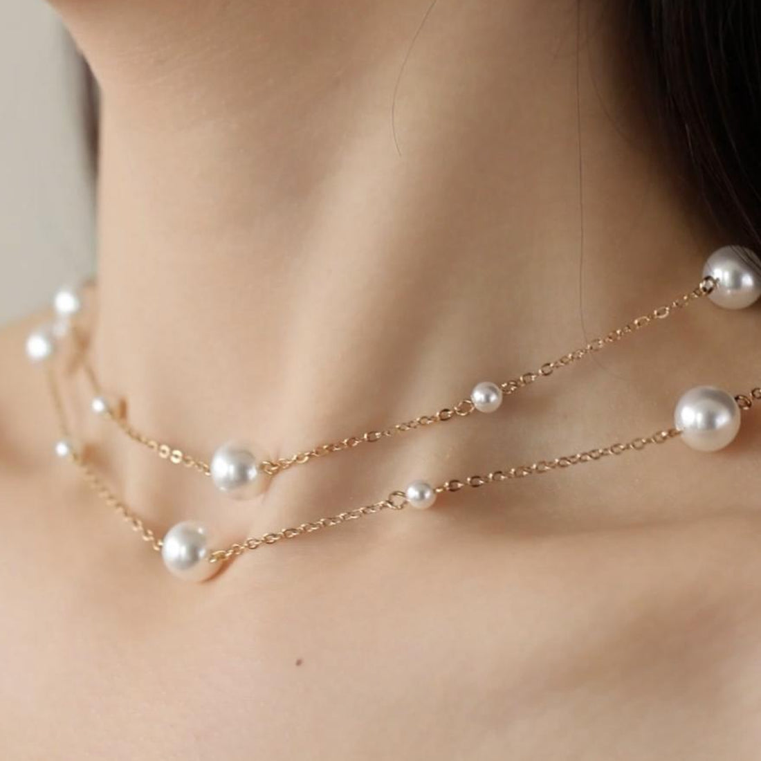 Starlit Shell Pearl Necklace