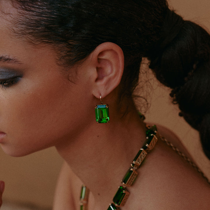 Lime Glow Earrings