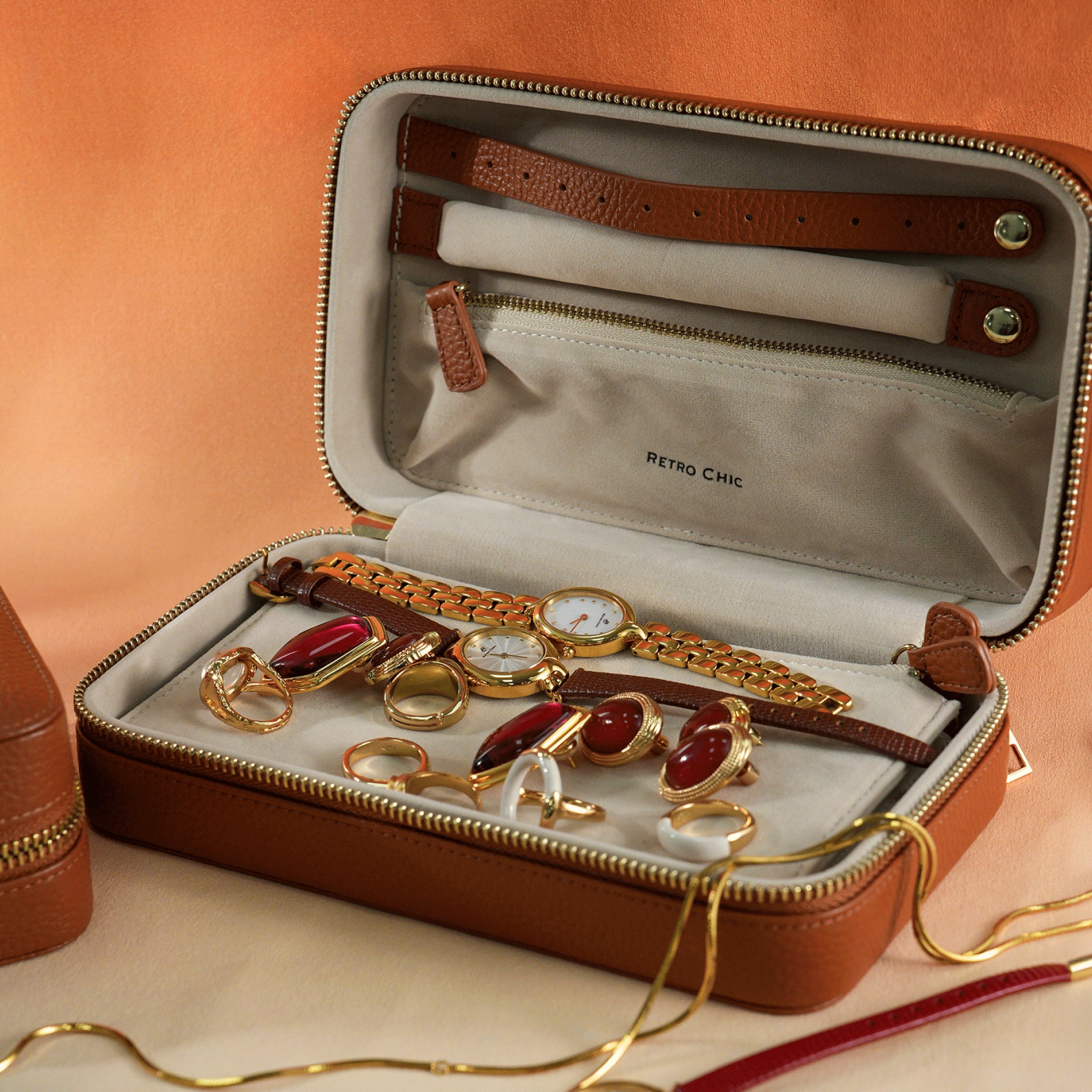 Large Leather Jewelry Box