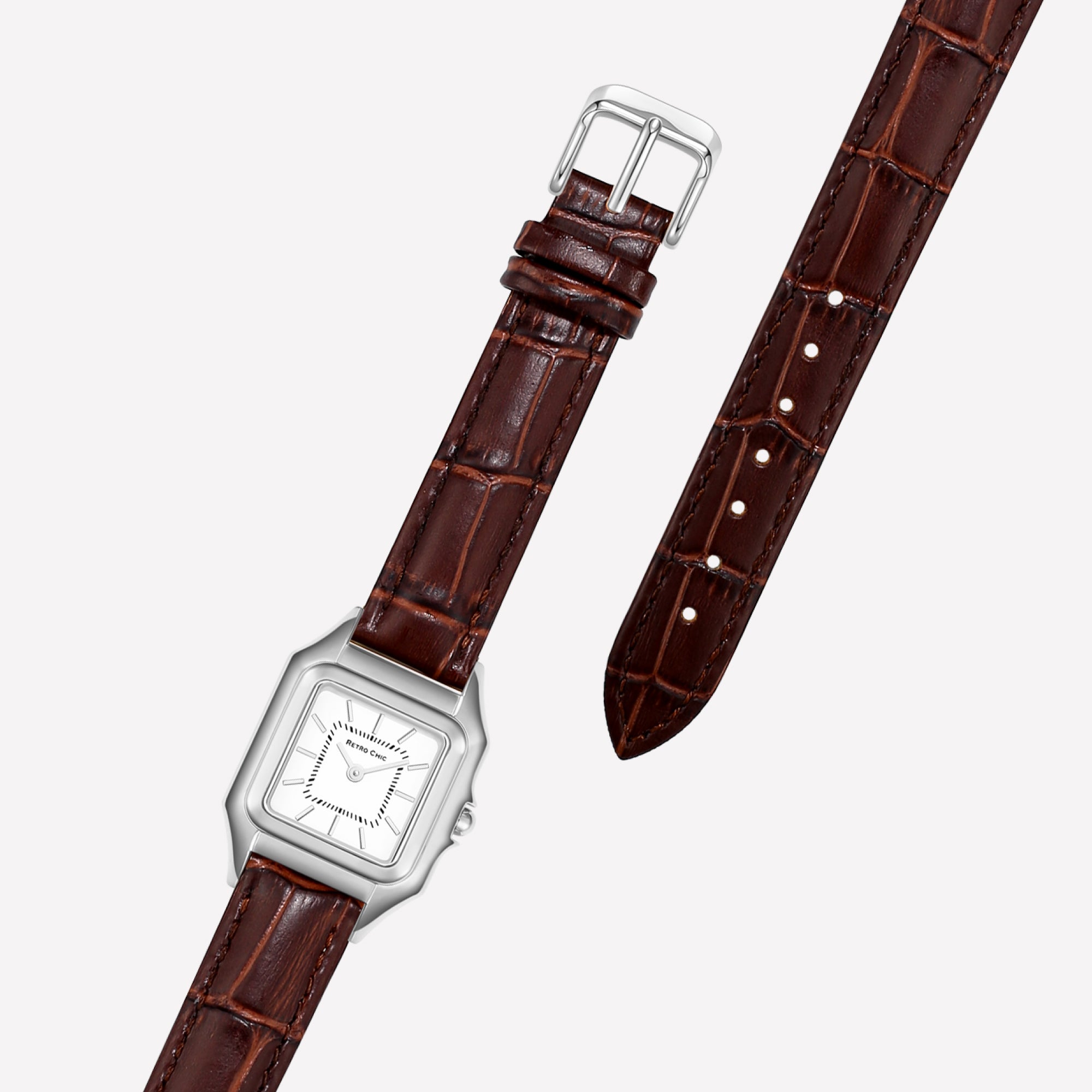 望*信様 ripvanwinkle レザー スタンドカラー ベスト civili Vatican Majesty Watch - Brown & Silver – Retro Chic_Official