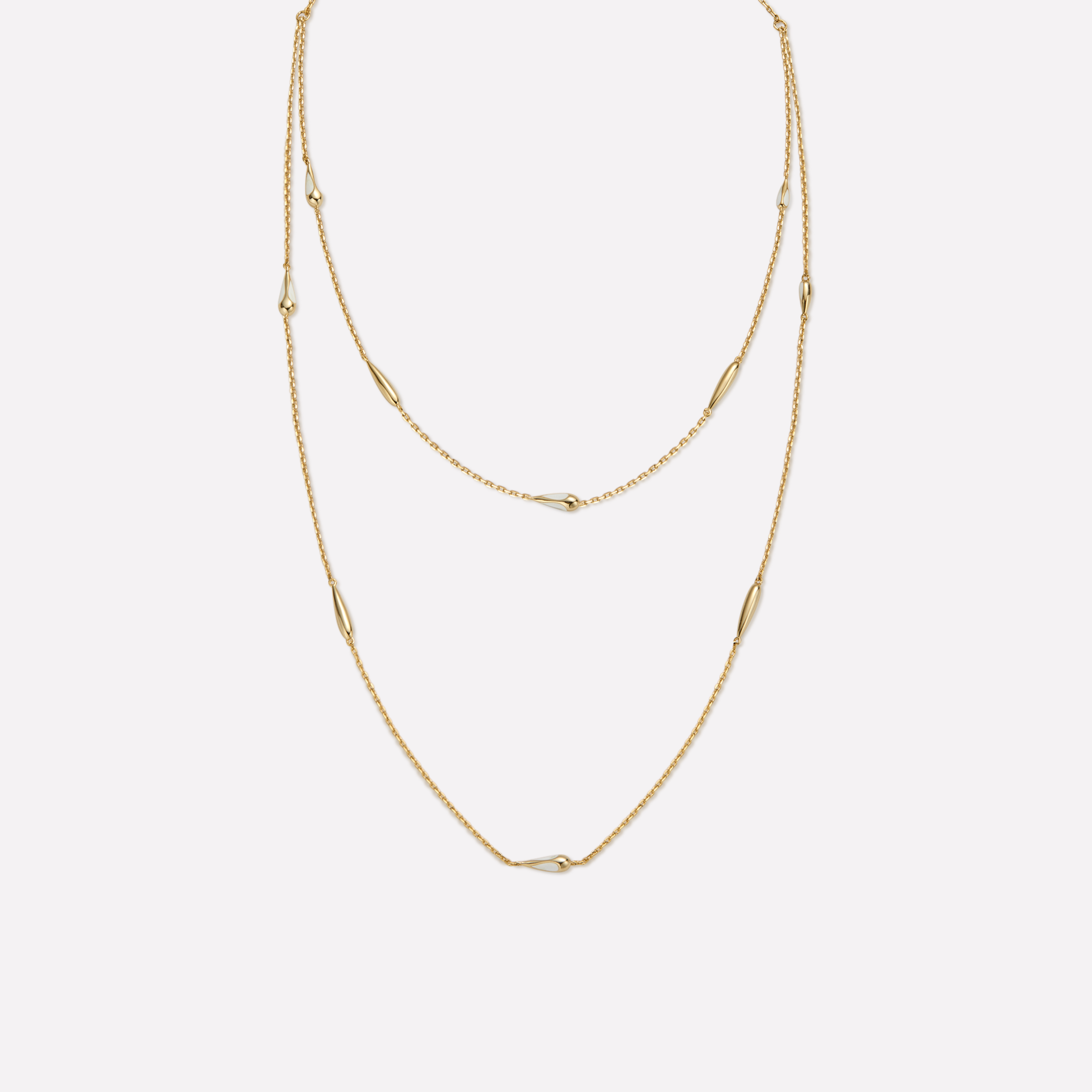 Gold Teardrops Necklace