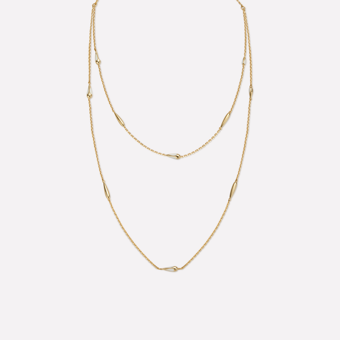 Gold Teardrops Necklace