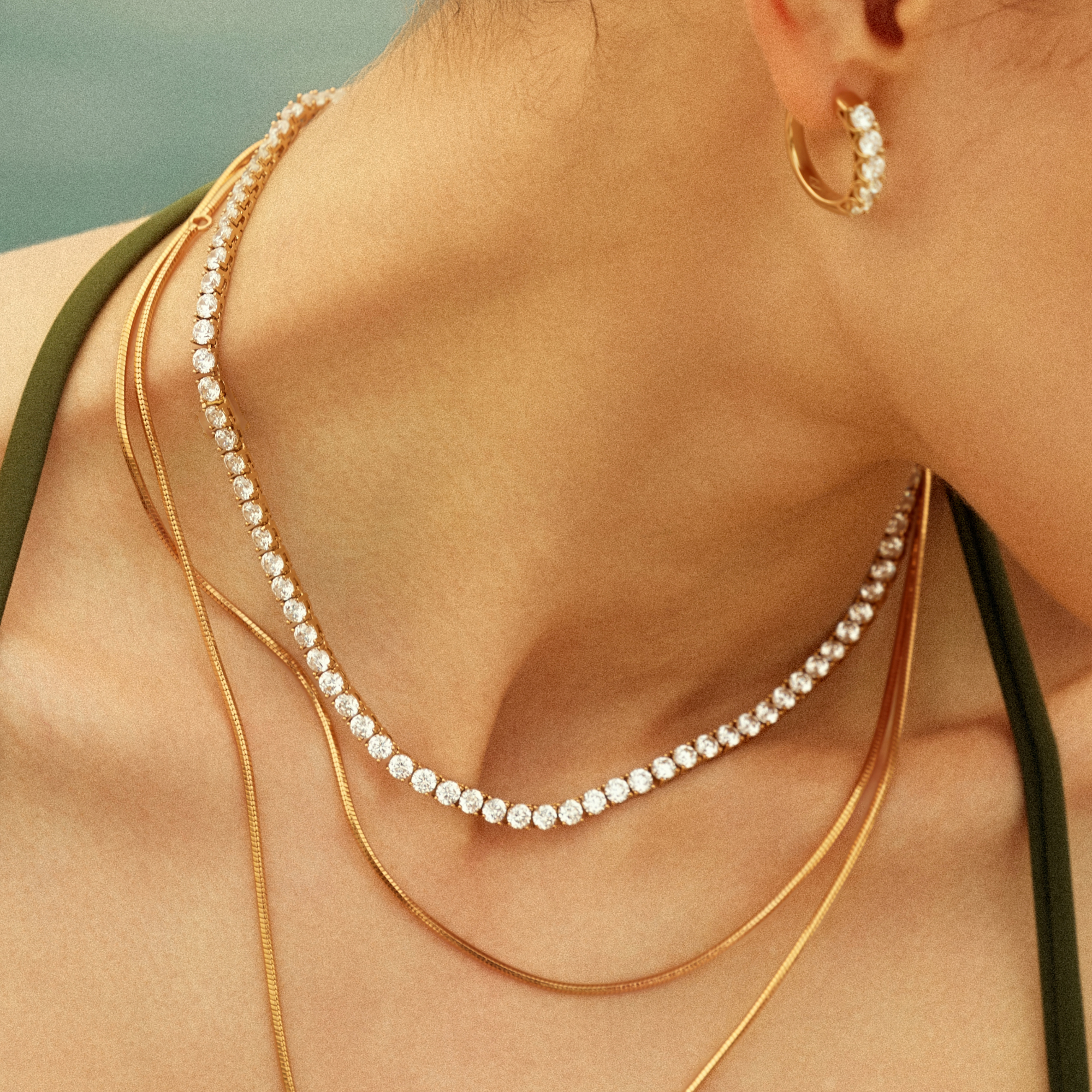 Romeinse Schemer Tennis Ketting