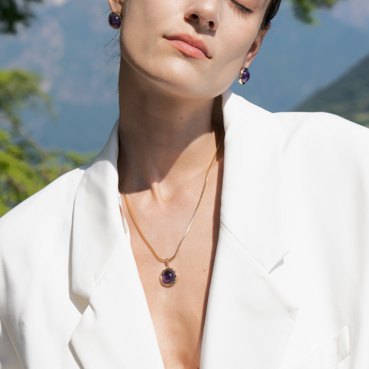 Aeolian Whispers Amethyst Necklace