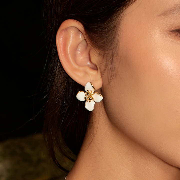 Iris Blossom Stud Earrings - Preorder