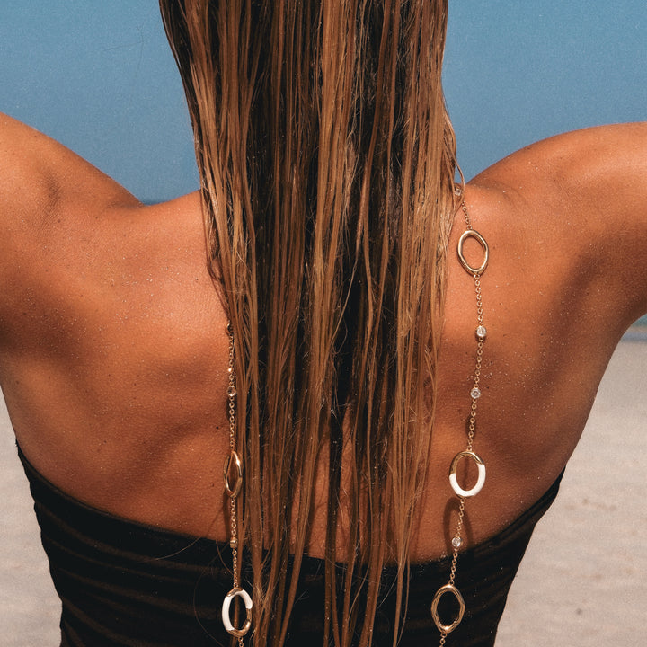 Time Ripples Round Long Necklace