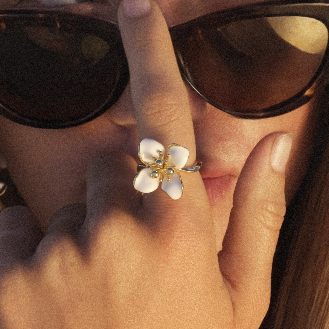 Iris Blossom Ring - Adjustable