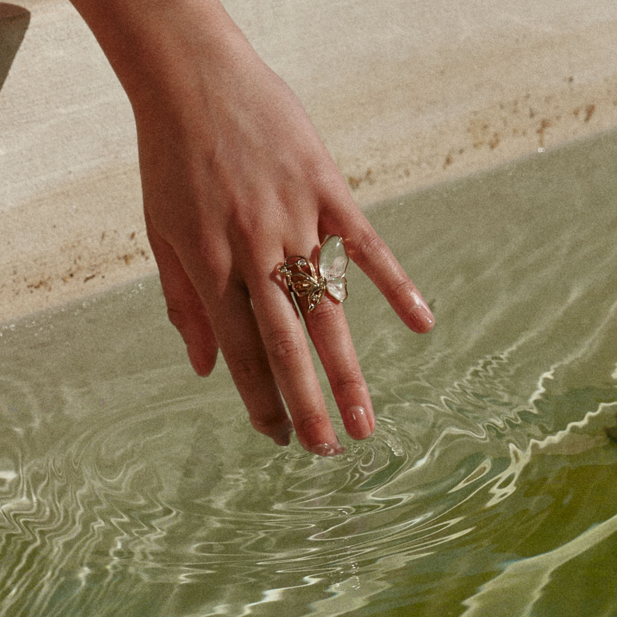 Butterfly Serenade Ring -  Adjustable
