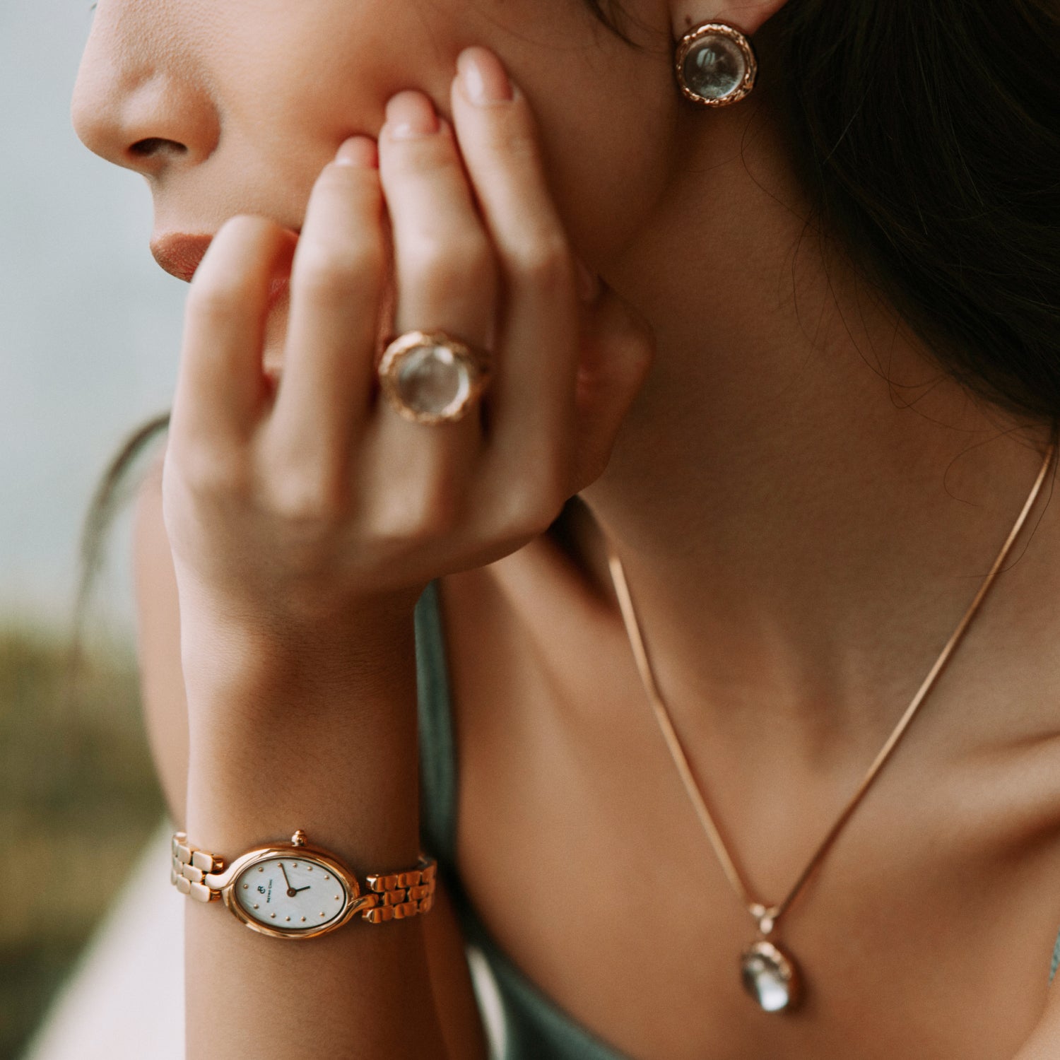 Aeolian Whispers Ring - Gold Plated