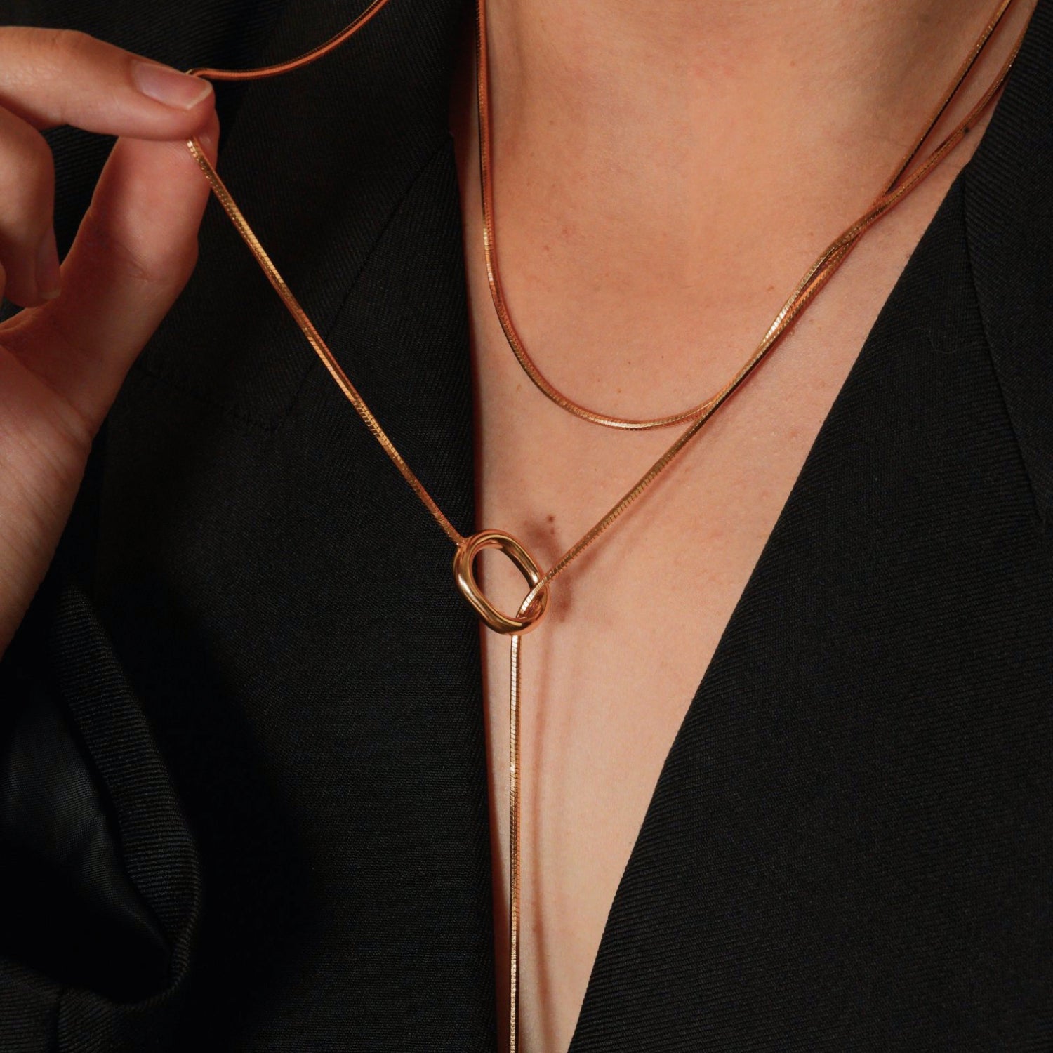 Whispers Vine Golden Necklace