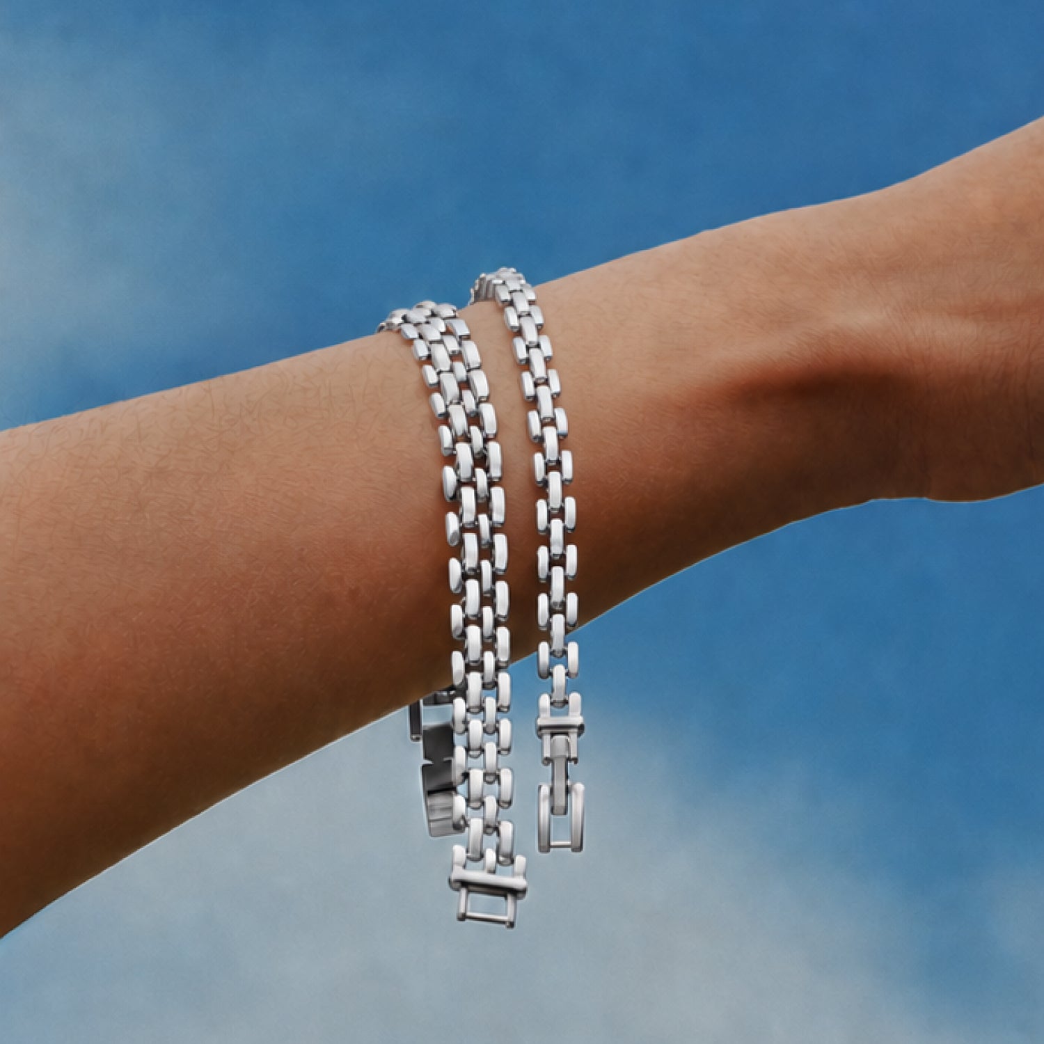 Rome Chain Bracelet Large - Silver