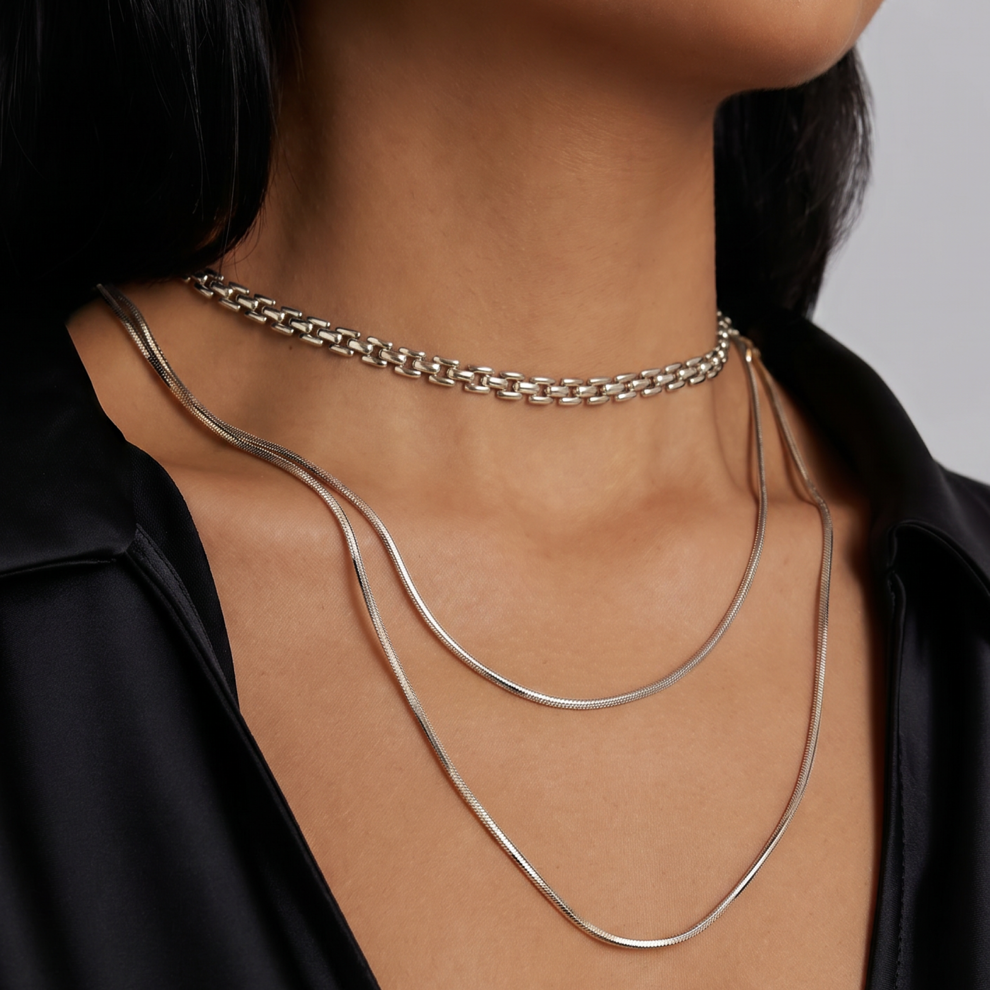 Rome Chain Necklace - Silver