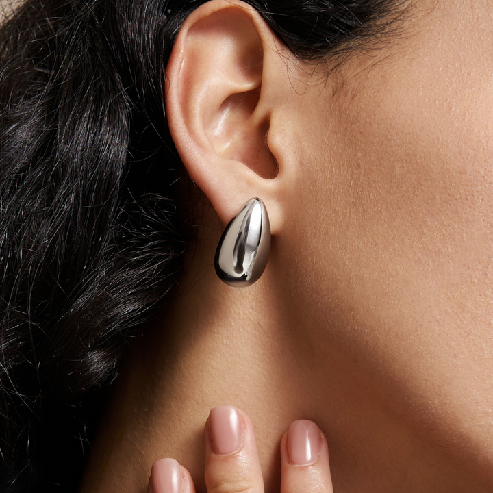 Drop Silver Earrings