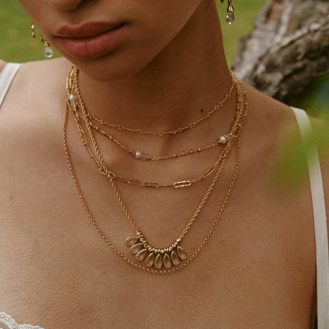 Aeolian Echo Drop Necklace