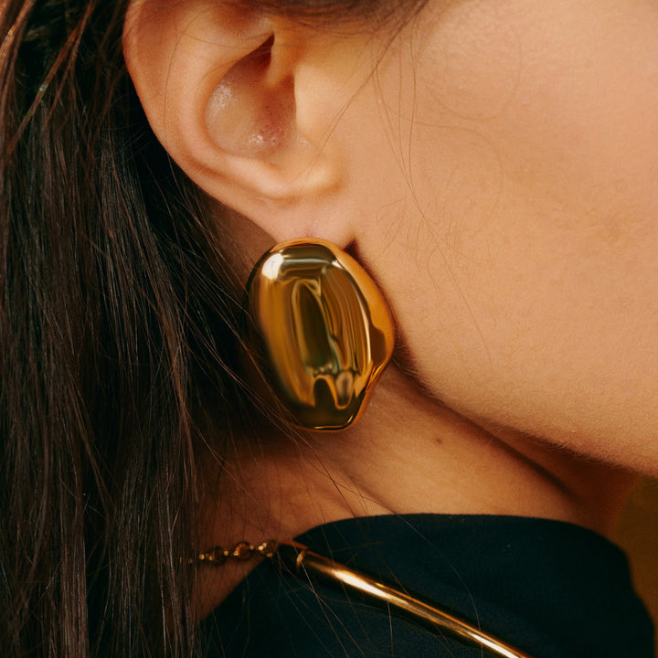Lumina Orbit Ohrringe – Gold