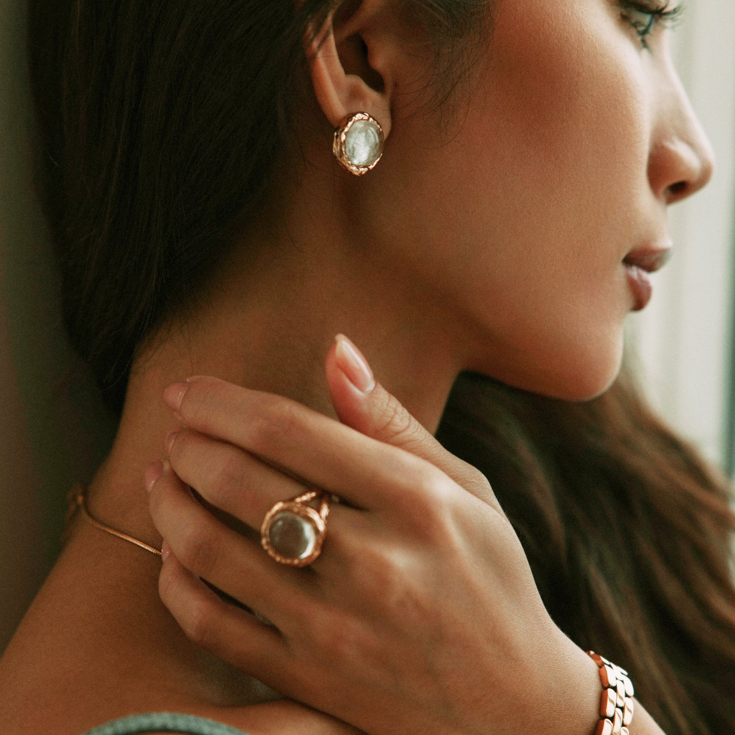 Aeolian Whispers Ring - Gold Plated