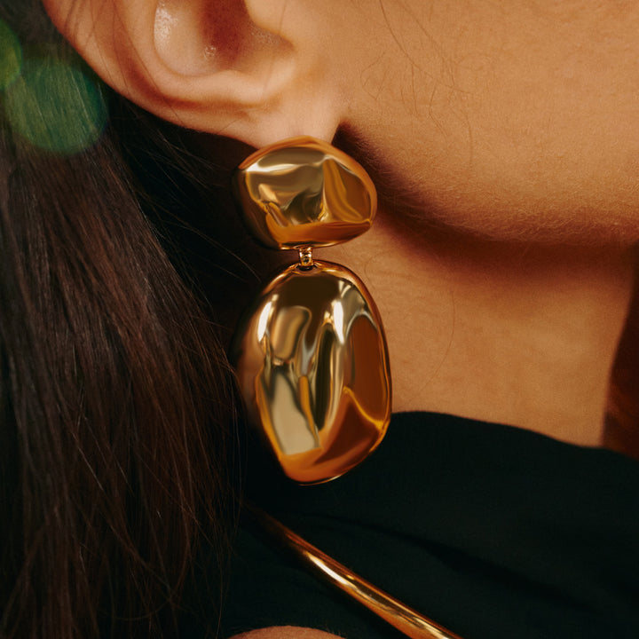 Ohrhänger Lumina Orbit – Gold