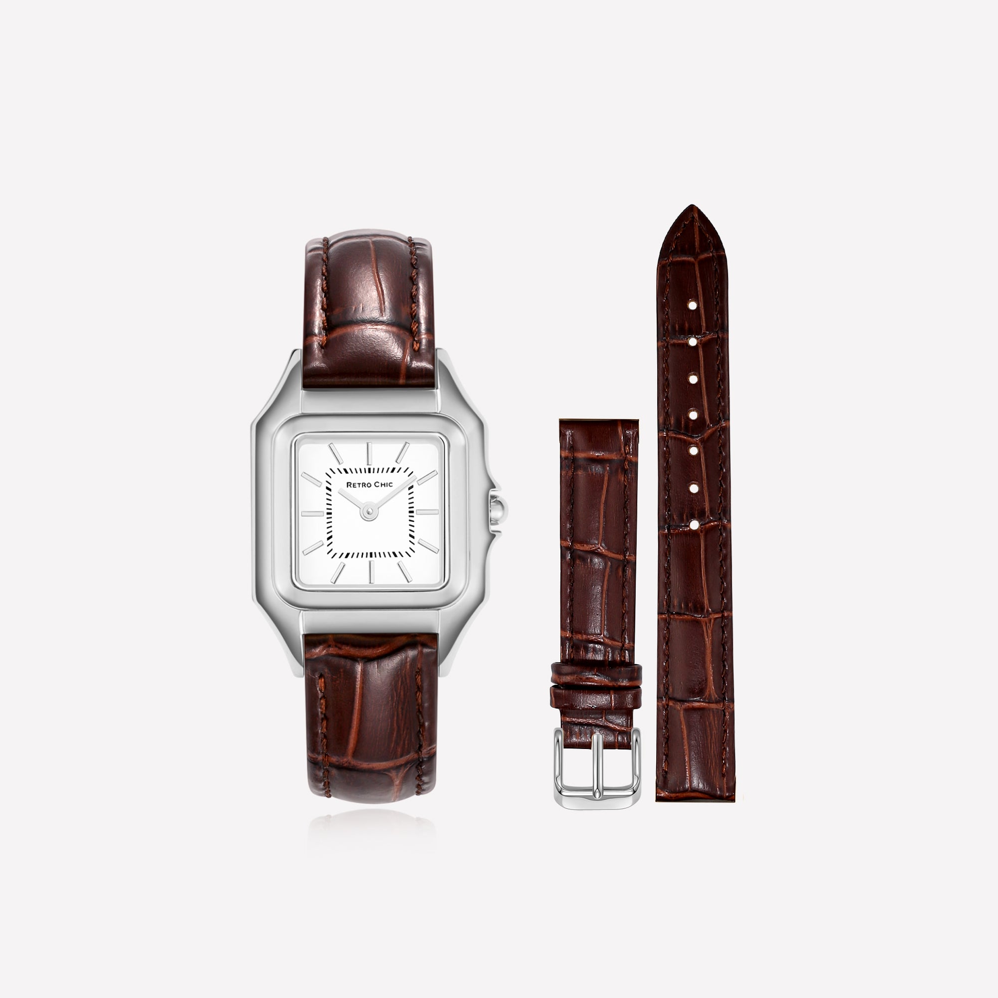 Vatican Majesty Watch - Brown & Silver