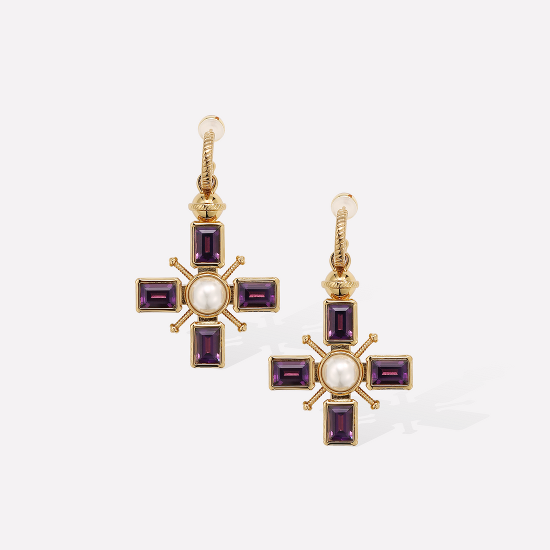 Byzantine Cross Earrings