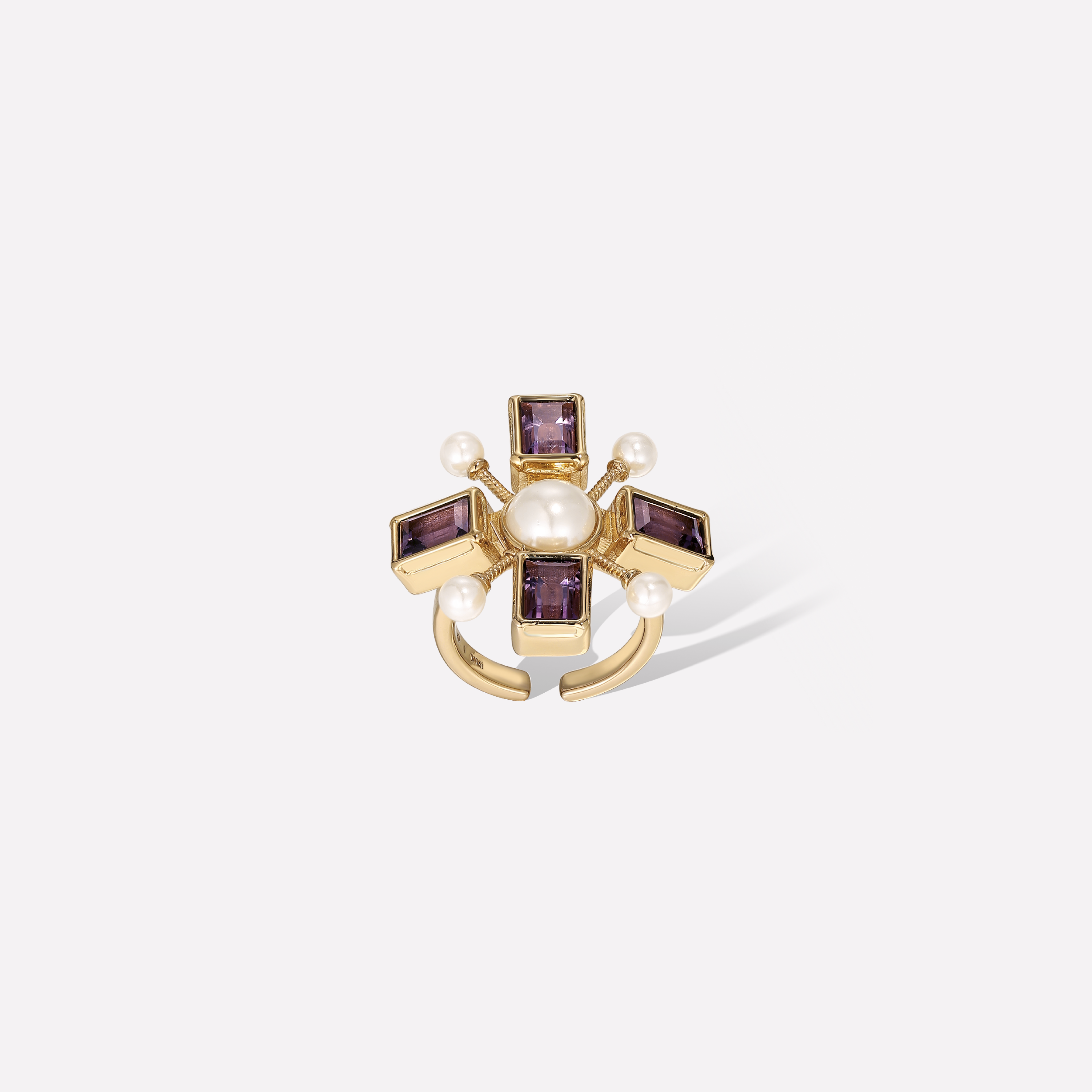 Byzantine Cross Ring - Adjustable