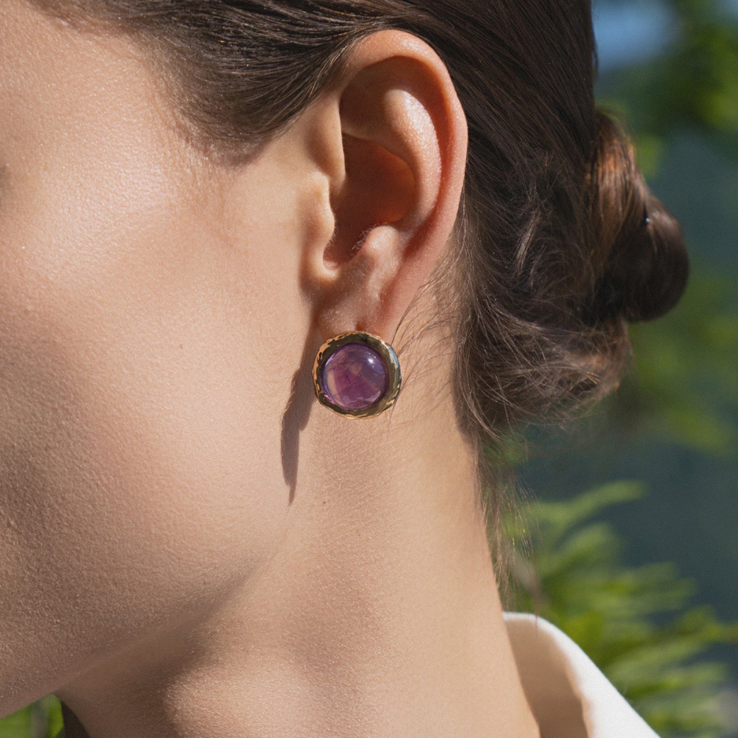 Äolische Flüstern Amethyst Ohrringe