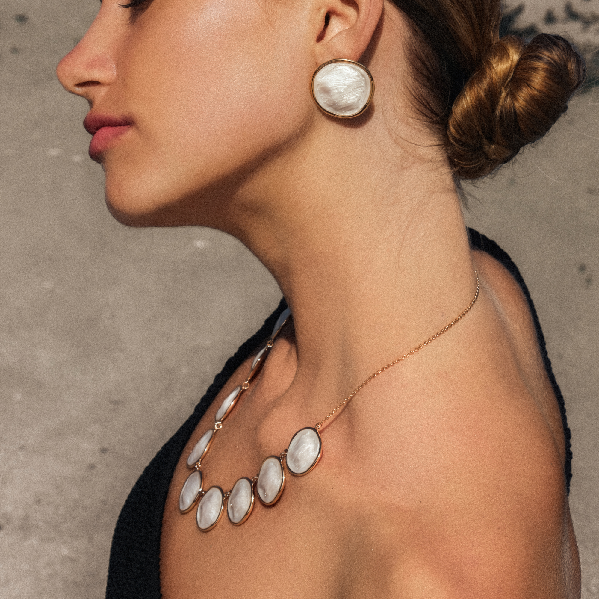 Enamel Ripple Necklace