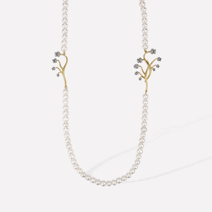 Lily of the Valley Pearl Necklace