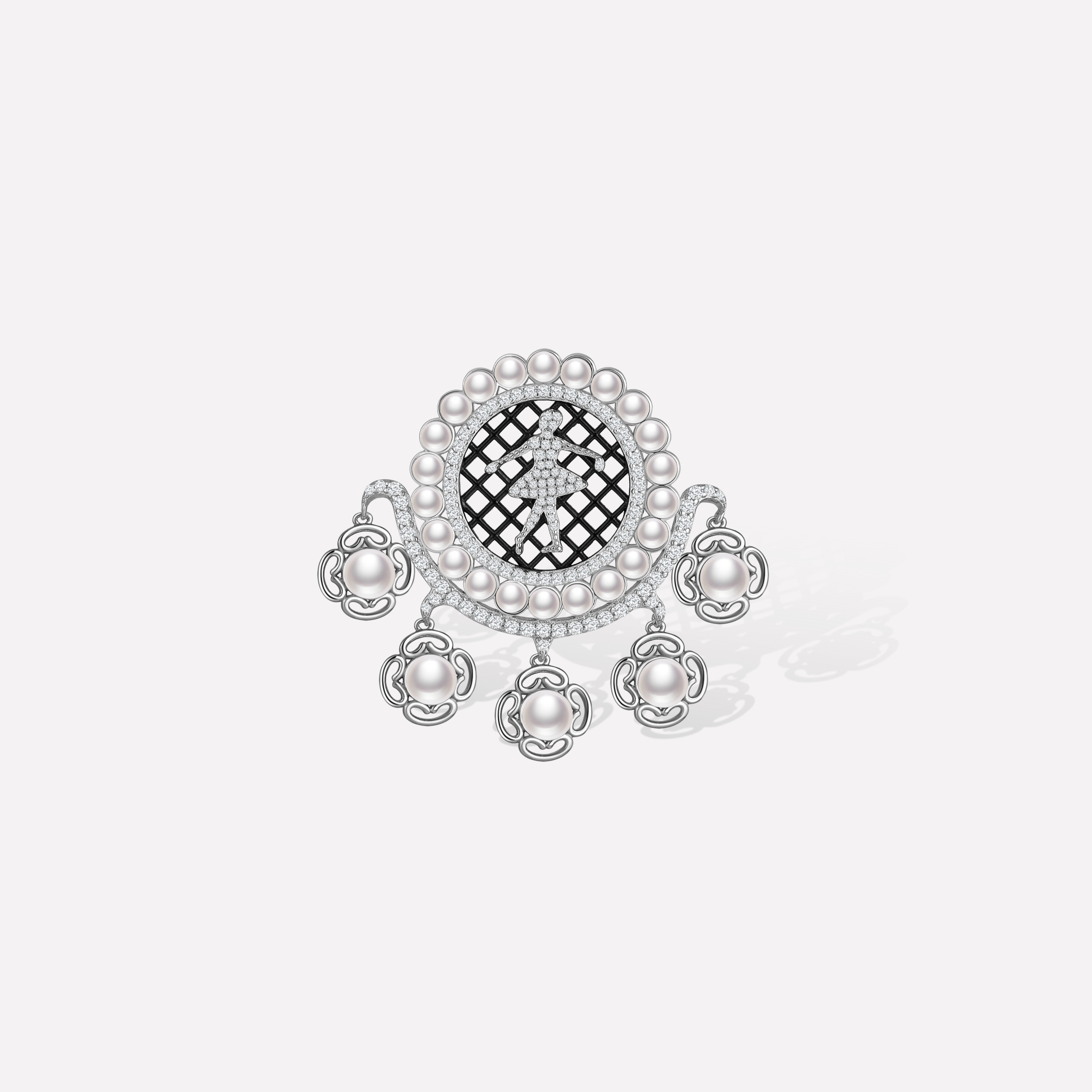 BLACK NUTCRACKER BROOCH