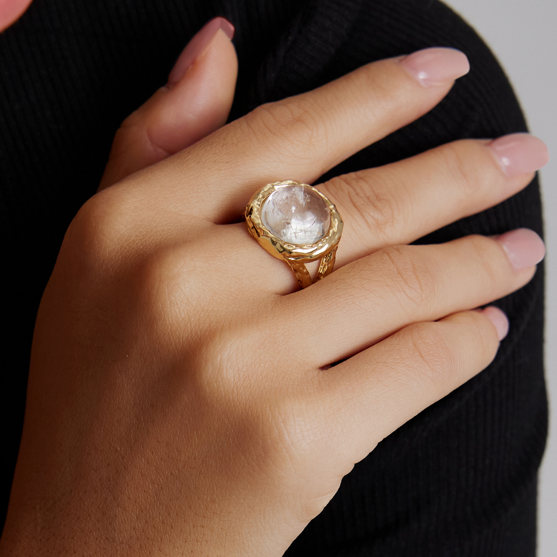 Aeolian Whispers Ring - Gold Plated
