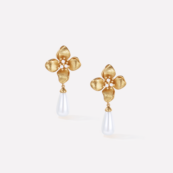 Blossom Shell Pearl Earrings