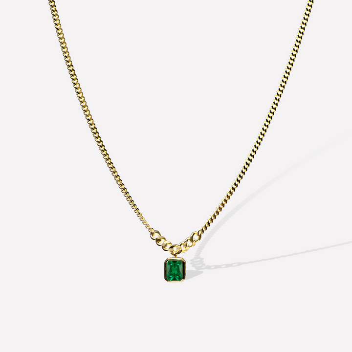 Green Chain Necklace