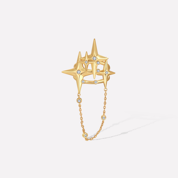 Gold Plated Star Night Ring