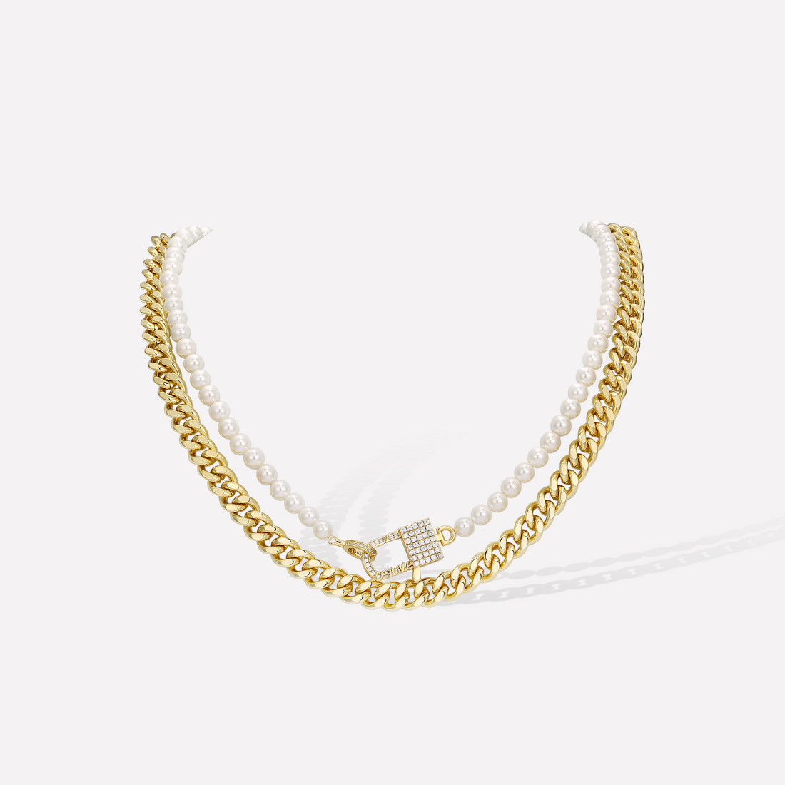 Gold Plated Twin Necklace