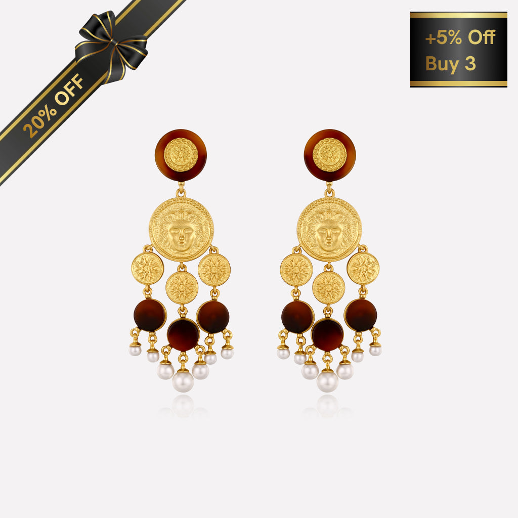 Retro Coin Tassel Earrings